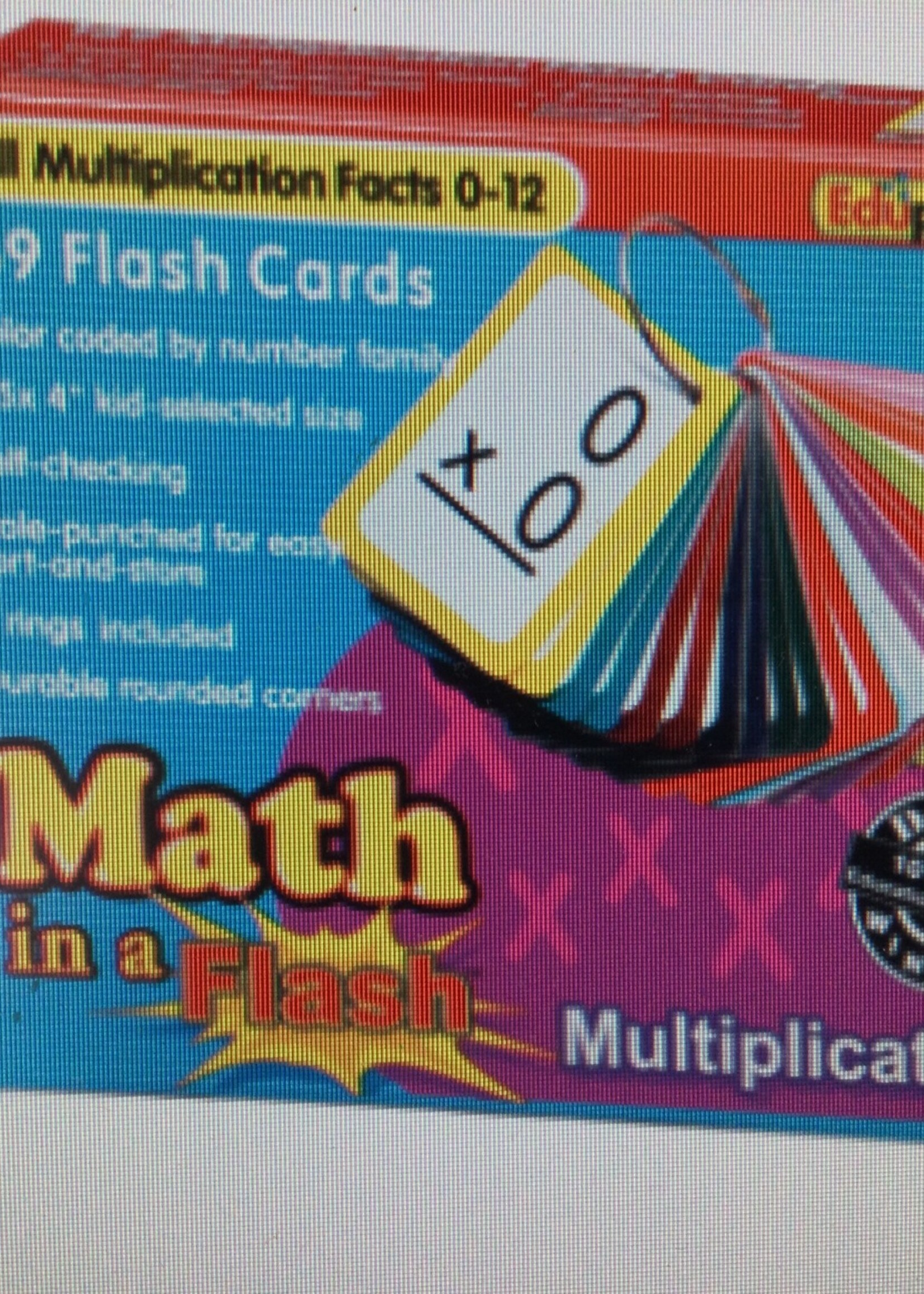 Math in a Flash Multiplication Flashcards (169)