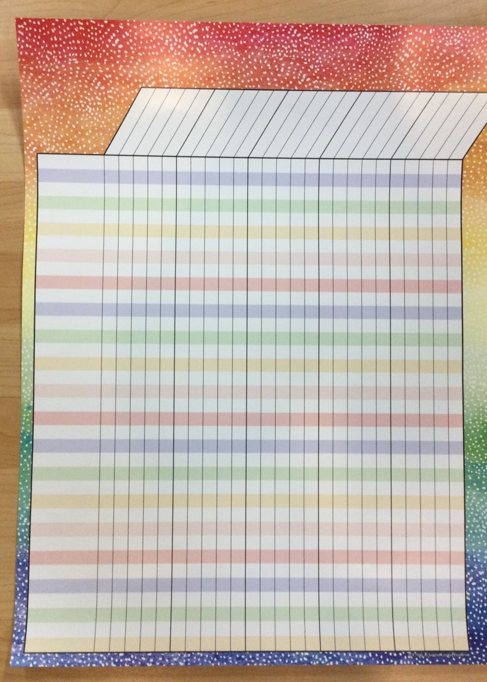 Watercolor Incentive Chart