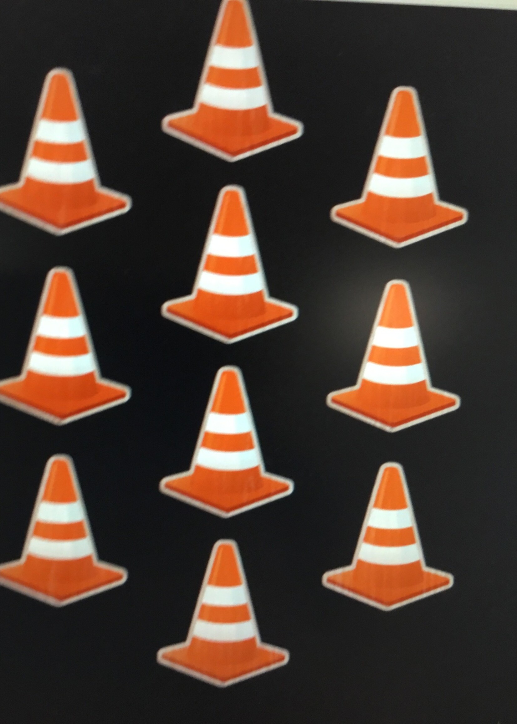 Under Construction Cones Cutout 30pc