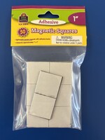 1" Adhesive Magnetic Squares 50pc