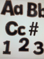 Schoolgirl Style Industrial Cafe 4" Letters 210pc