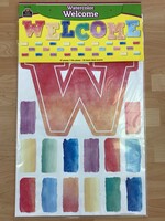 Watercolor Welcome Bulletin Board Set