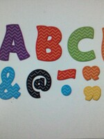 Chevron 3" Magnetic Letters 67pc