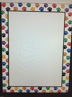 Colorful Paws Computer Paper 50 sheets