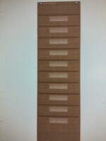 Burlap File Storage 10 Pocket Chart