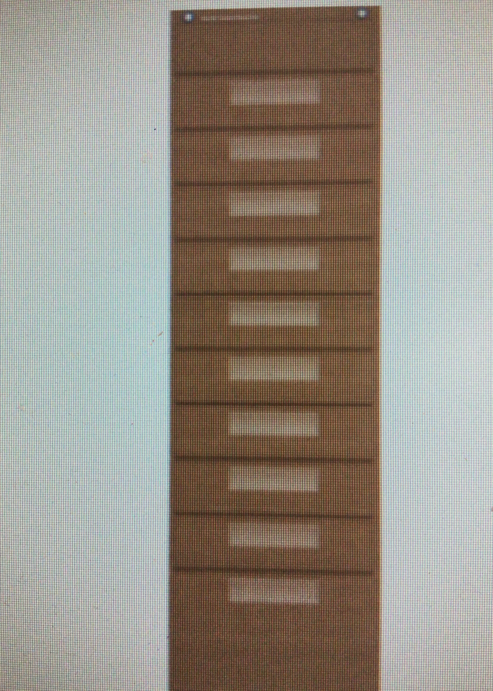 Burlap File Storage 10 Pocket Chart