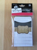 Schoolgirl Style Industrial Chic Library Pockets 36pk