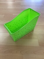 Lime Confetti Book Bin
