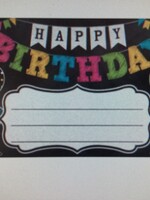 Chalkboard Happy Birthday Award 30 pk