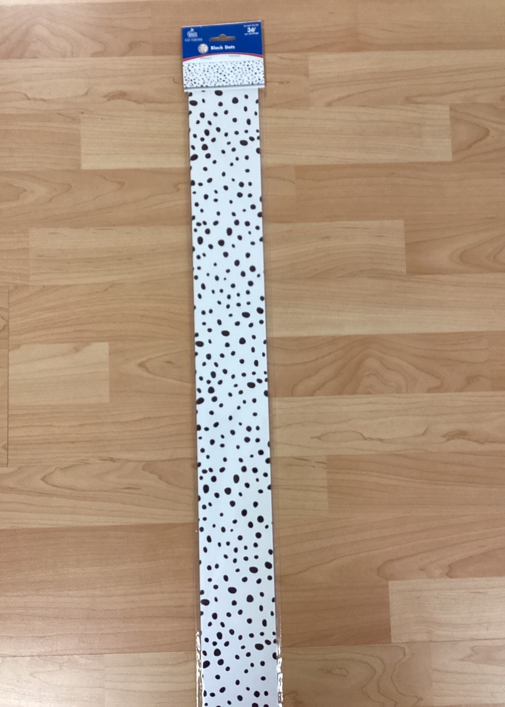 We Belong  Black Dots Straight Border 36'