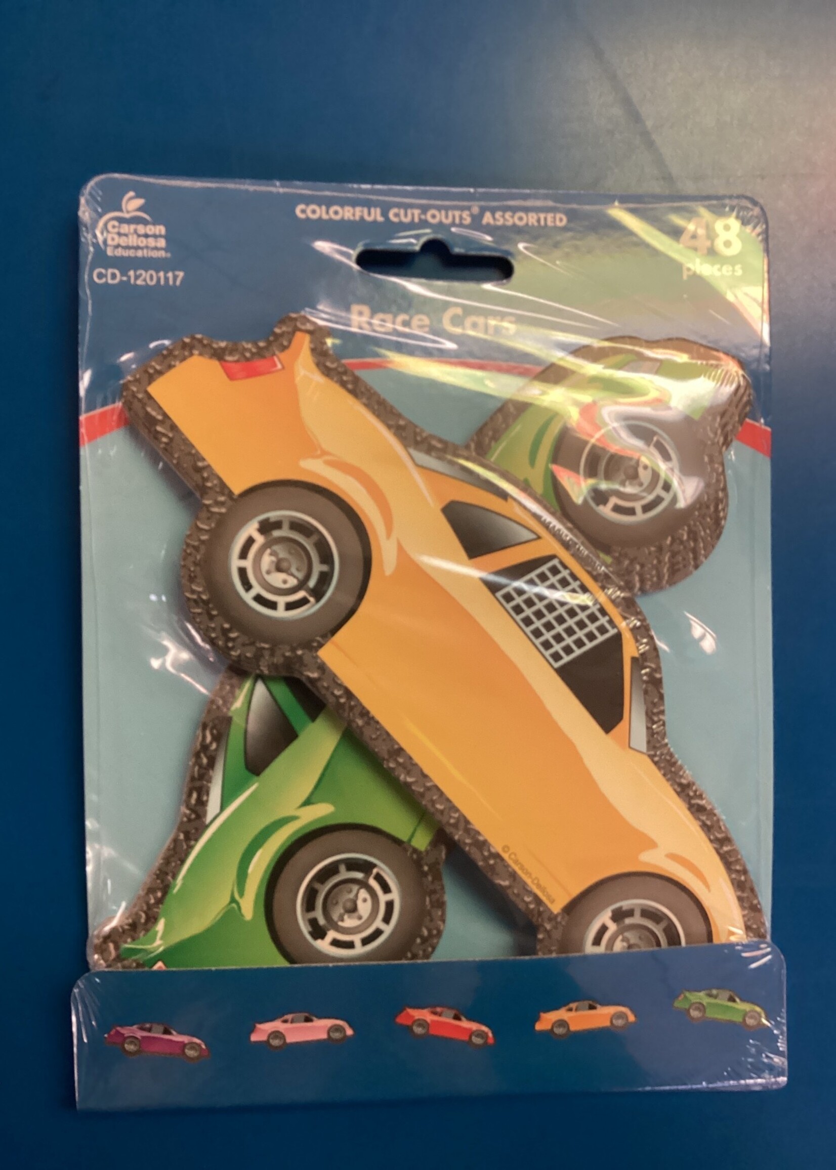 Race Cars Cut Outs 48pc