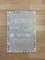 Krafty Pop The Secret of Getting Ahead Is Getting Started Poster