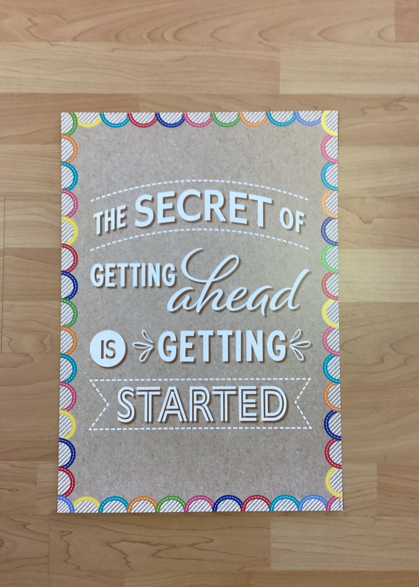 Krafty Pop The Secret of Getting Ahead Is Getting Started Poster