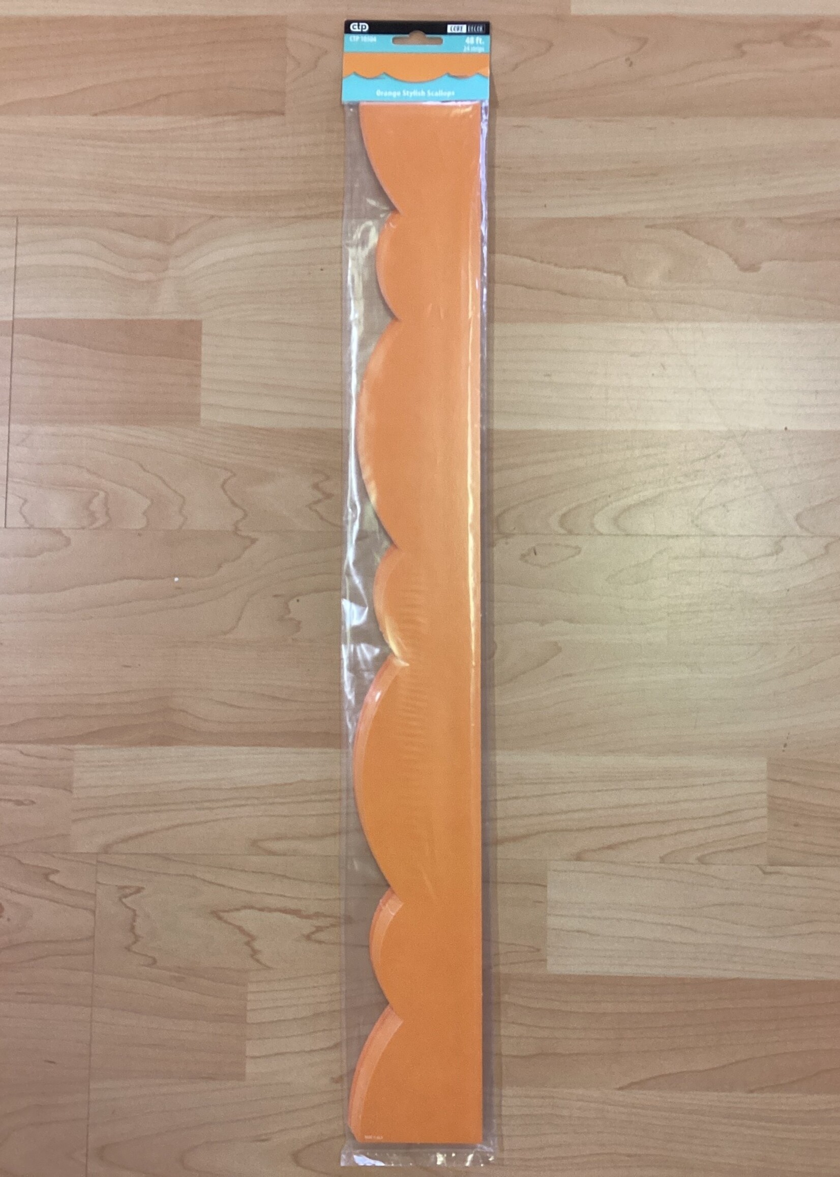 Orange Stylish Scallops EZ Border 48'