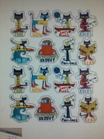 Pete the Cat Shape Stickers