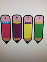 Smiley Face Pencils Cutouts