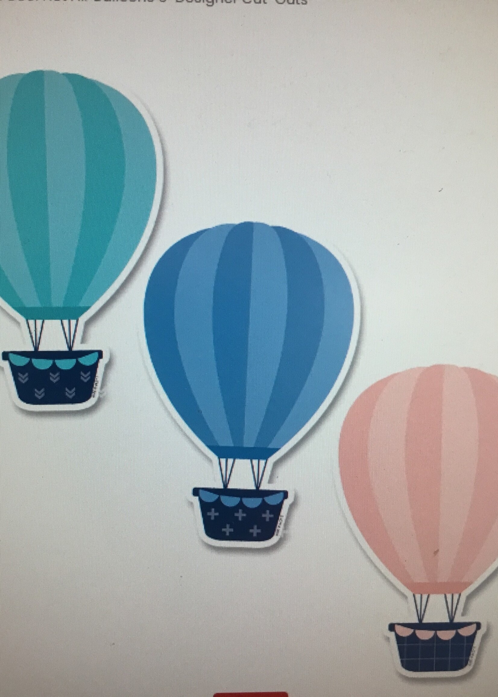 Calm & Cool Hot Air Balloons Cutouts