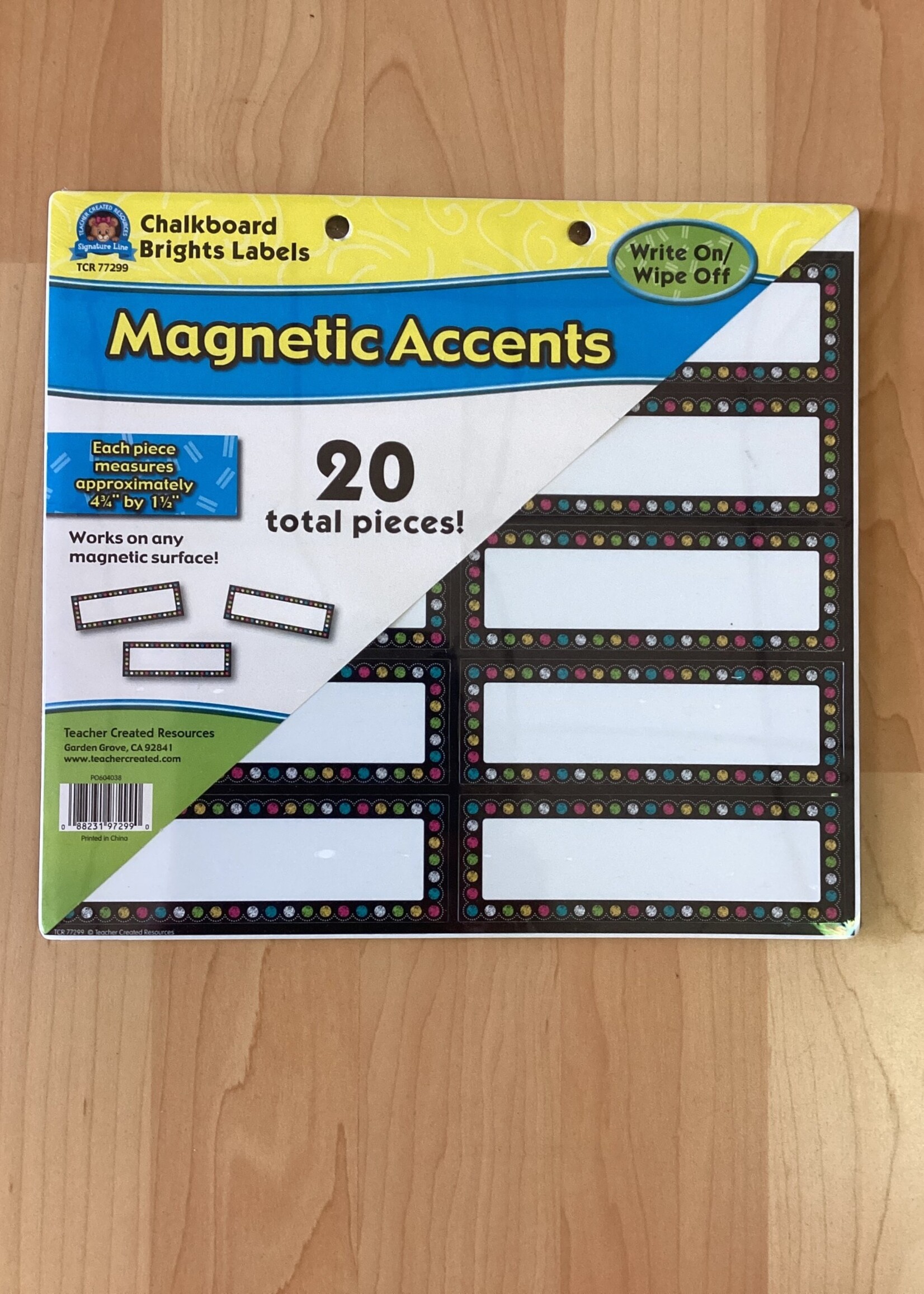 Chalkboard Brights Magnetic Labels 20pc