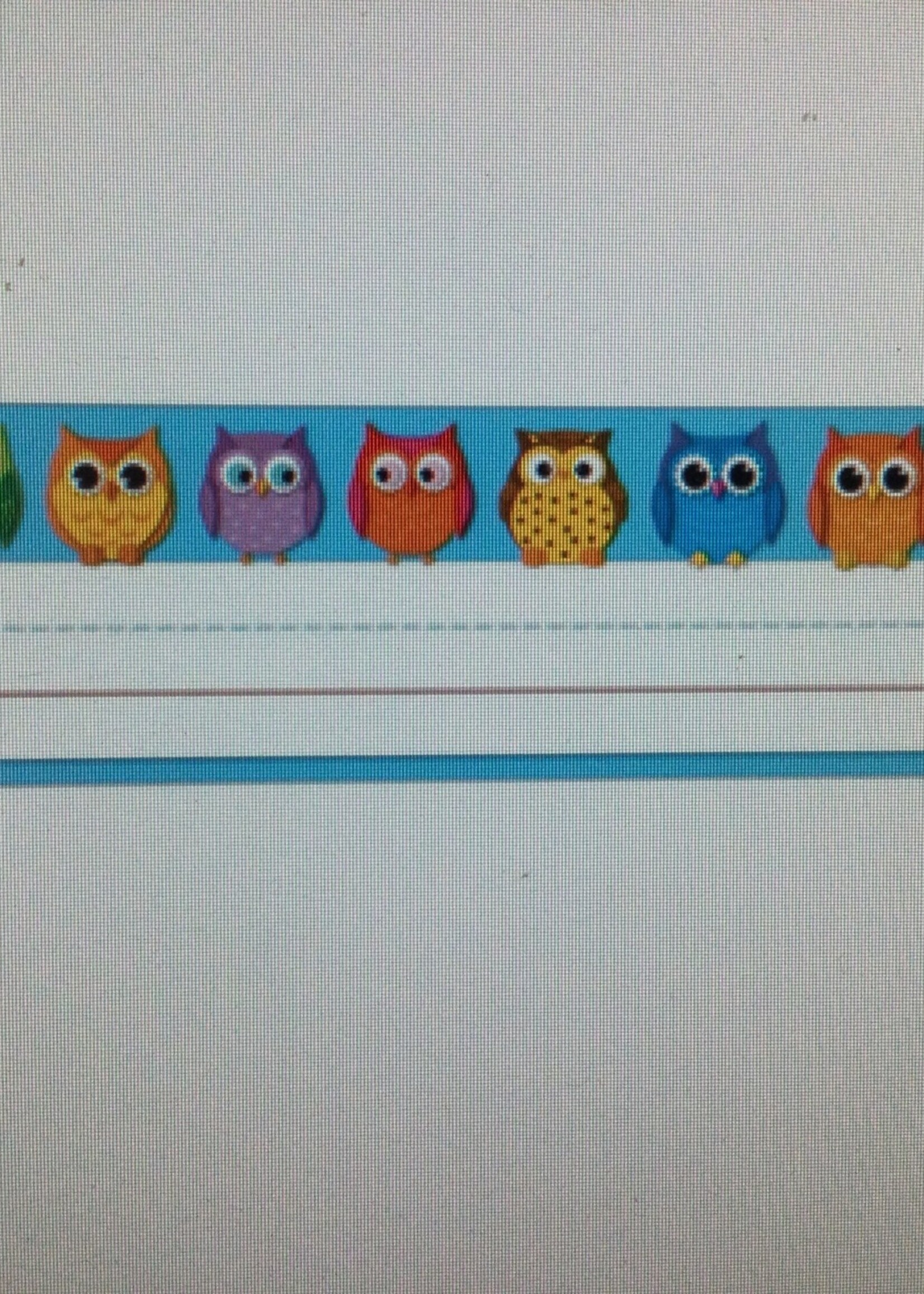 Colorful Owls Nameplates