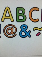 Neon Brights 2" Magnetic Letters 87pc