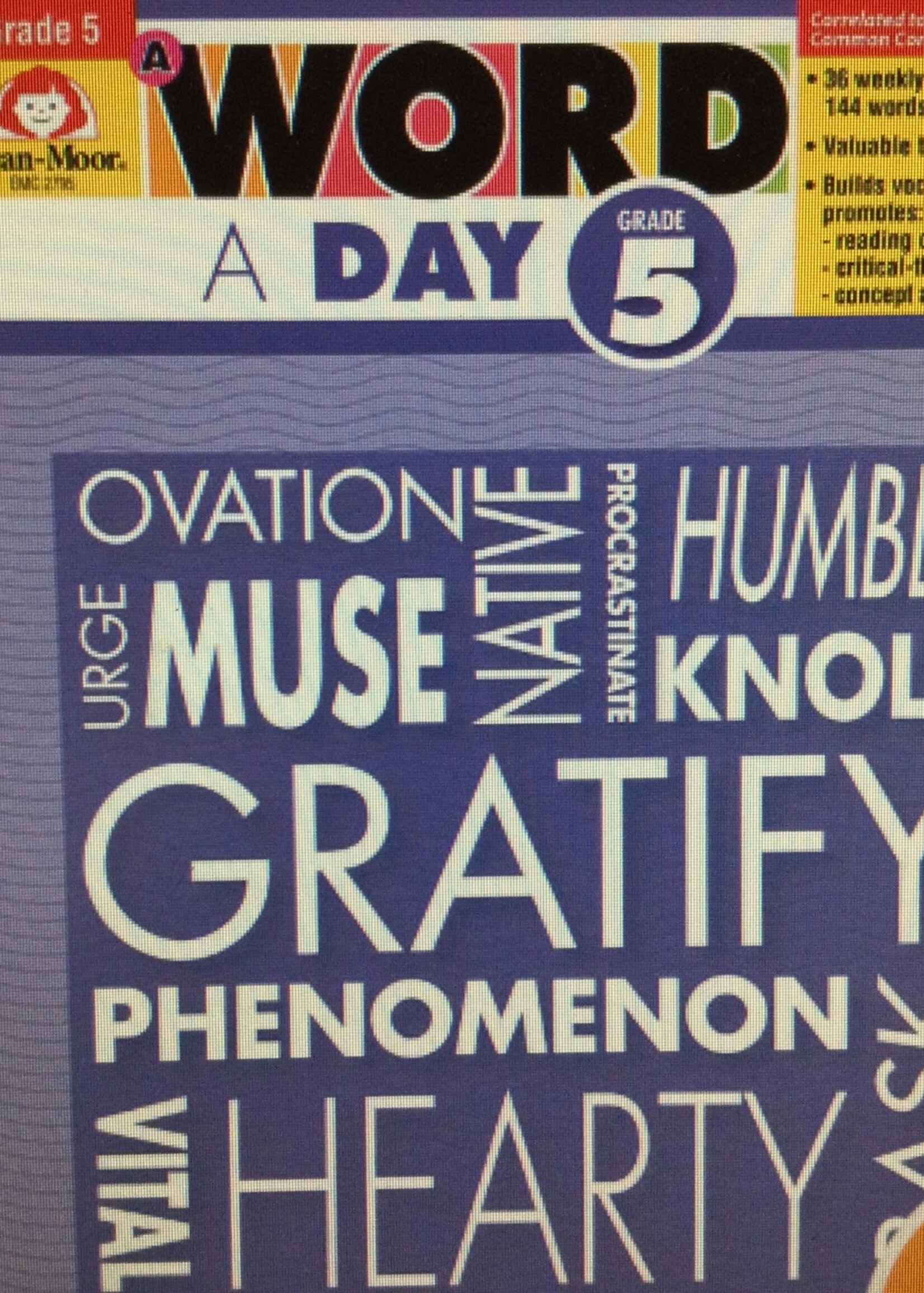 Word A Day Grade 5 Book