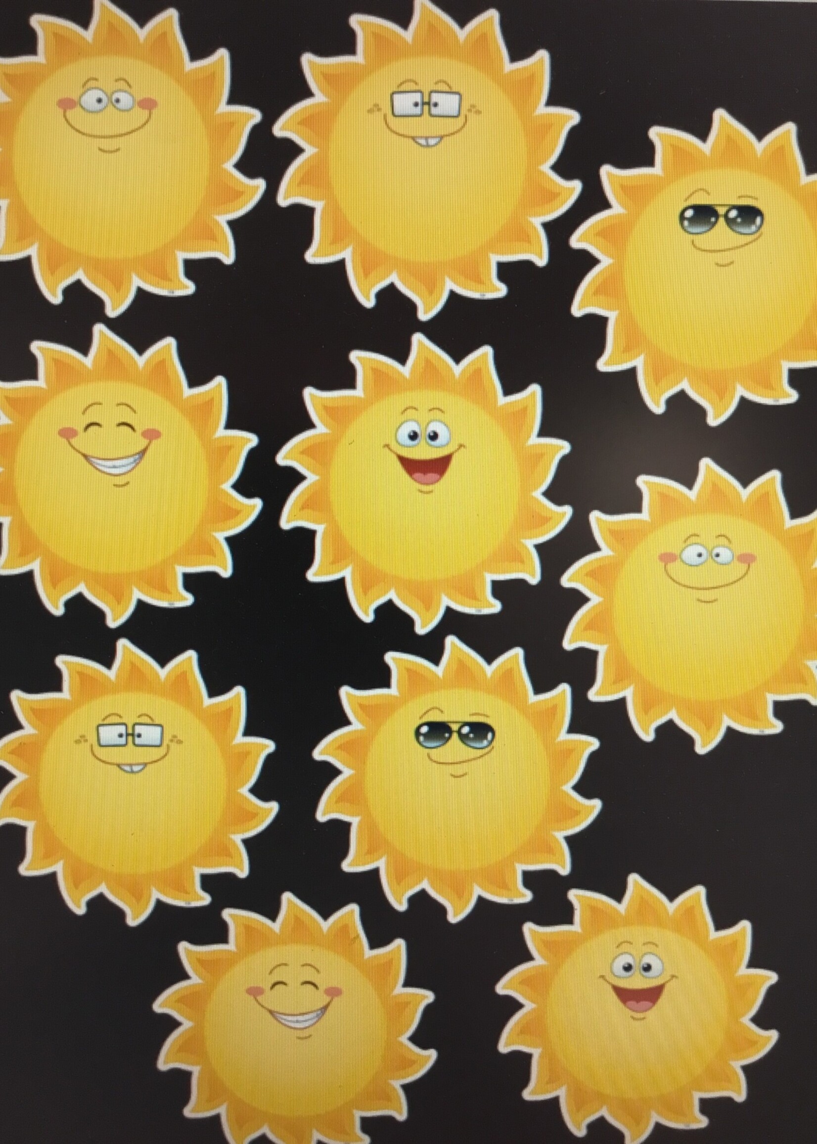 Happy Suns Cutouts