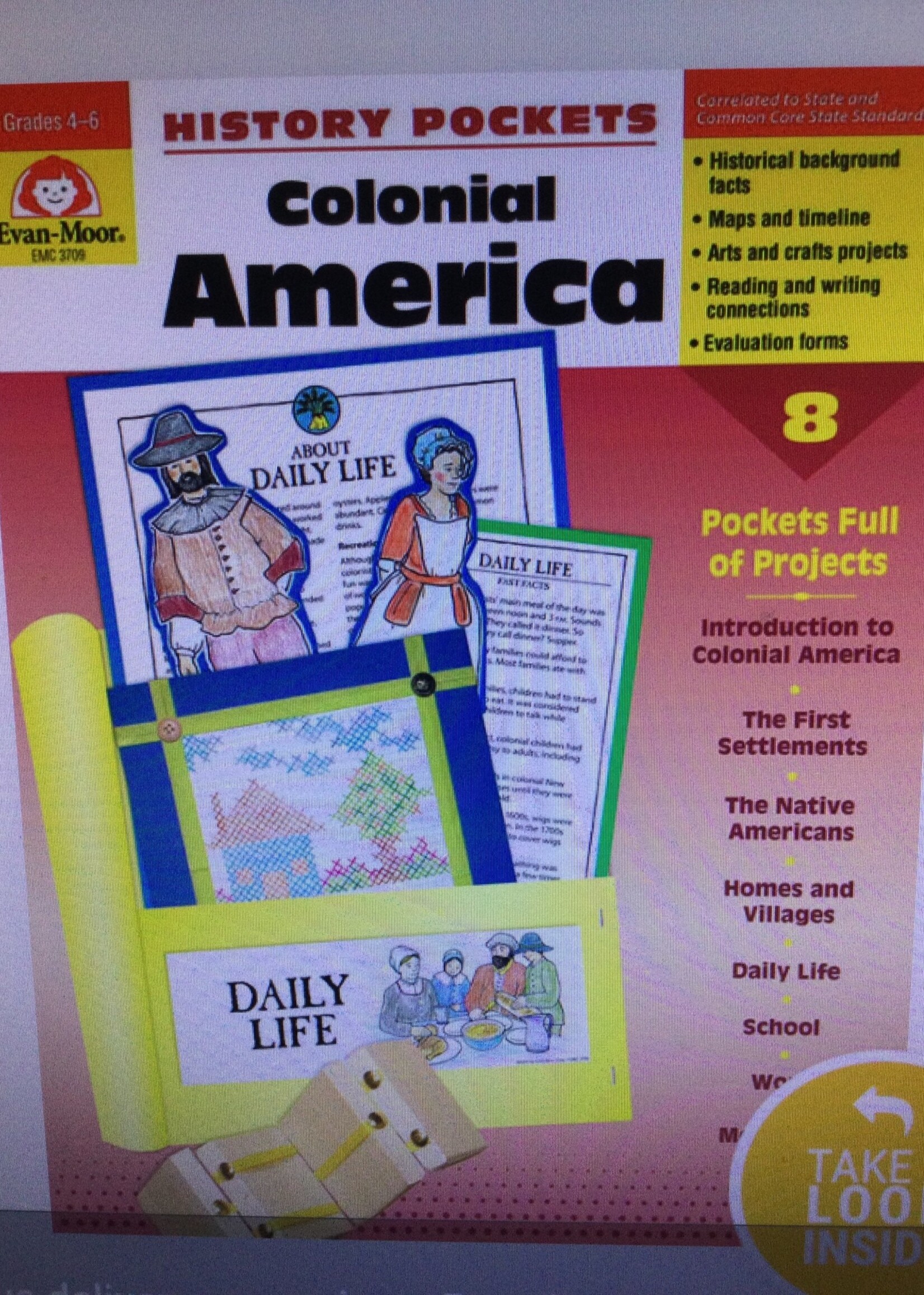 Colonial America Gr 4-6 History Pockets