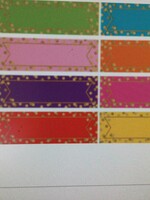 Confetti Magnetic Labels 20pc