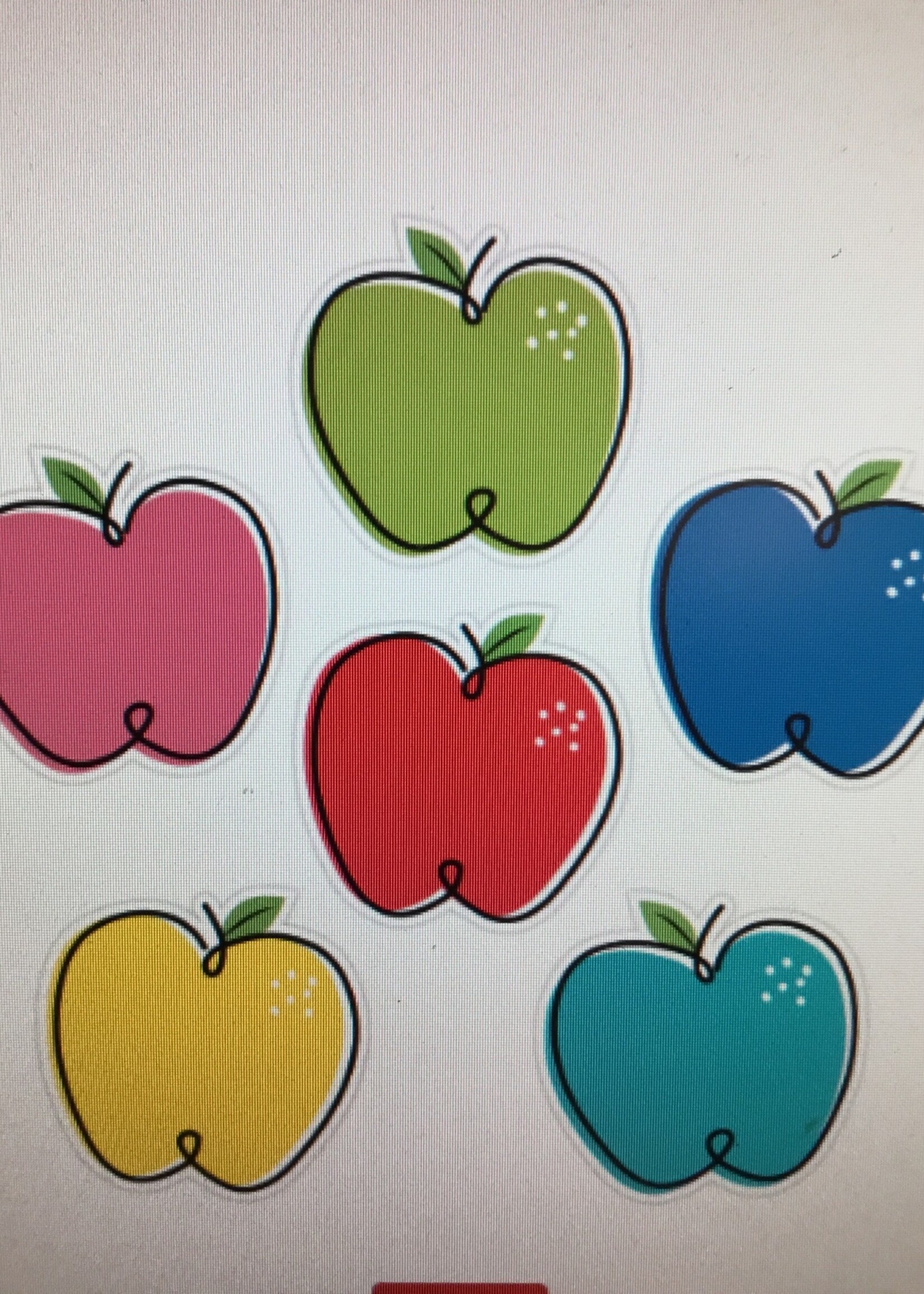 Doodle Apples Asst. Cutouts 36pc