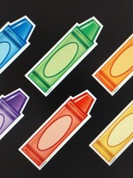 Crayon Mini Cutouts 36pc