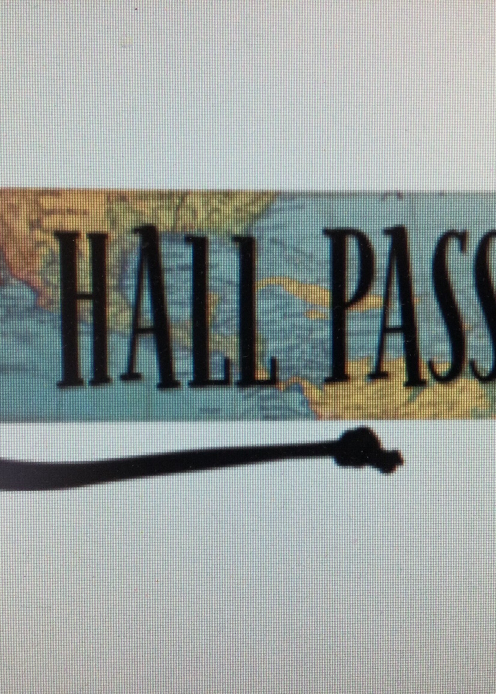 Travel the Map Hall Pass