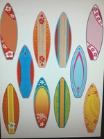 Surfboard Cutouts 30pc