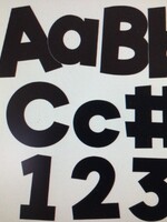 Black 4" EZ Letters 219pc