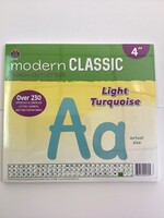 Light Turquoise Modern Classic 4" Letters 230pc