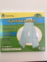 Pastel Pop Fun Font Uppercase Letters 7" 120pc