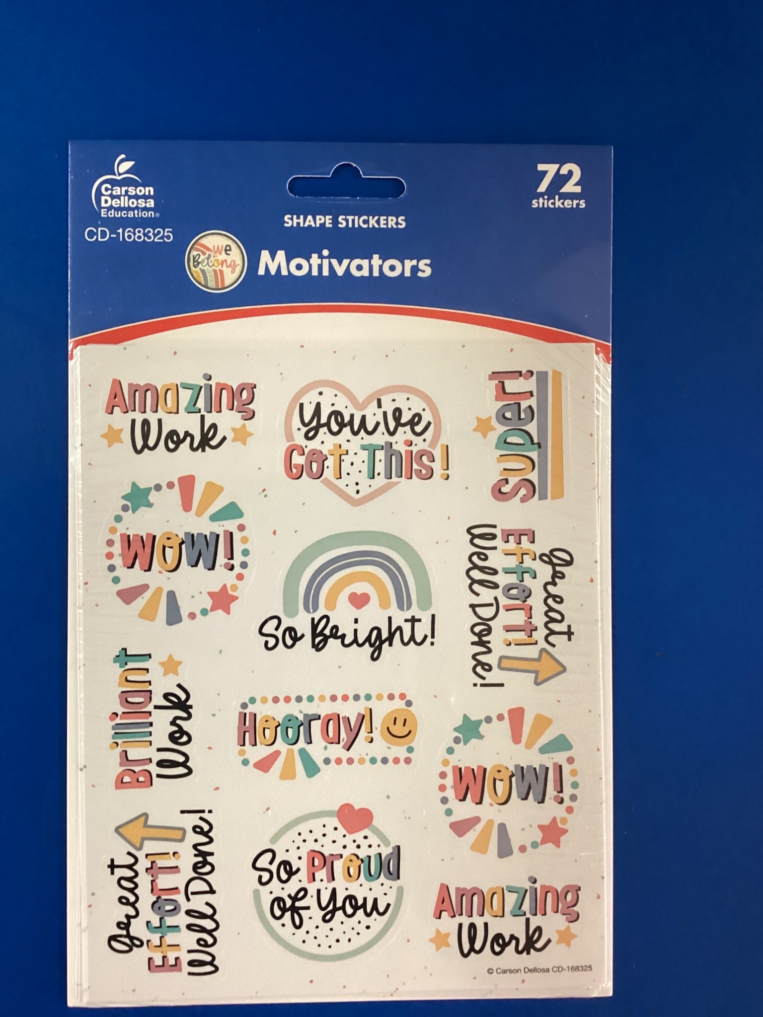 We Belong Motivator Stickers