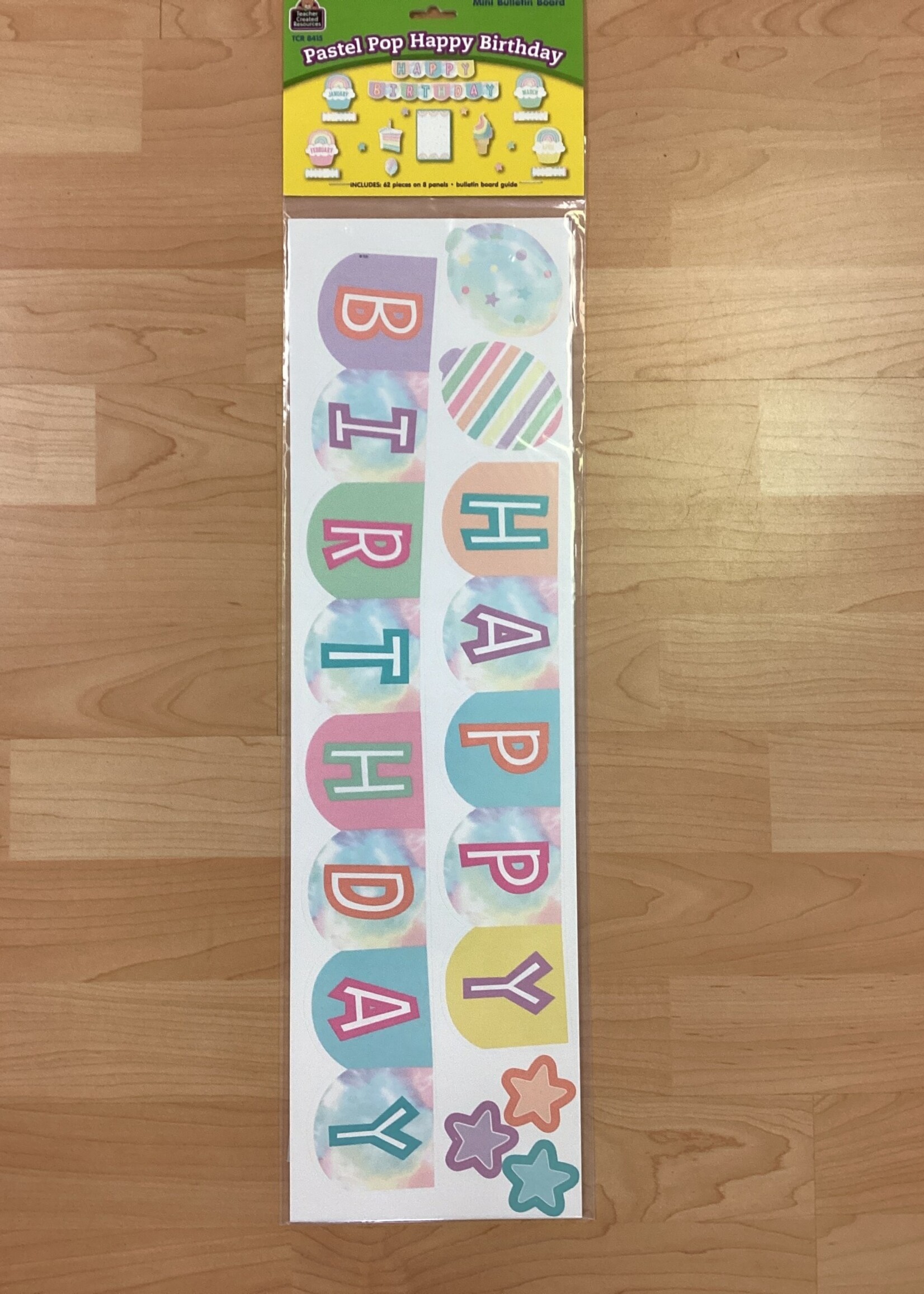 Pastel Pop Happy Birthday Mini Bulletin Board