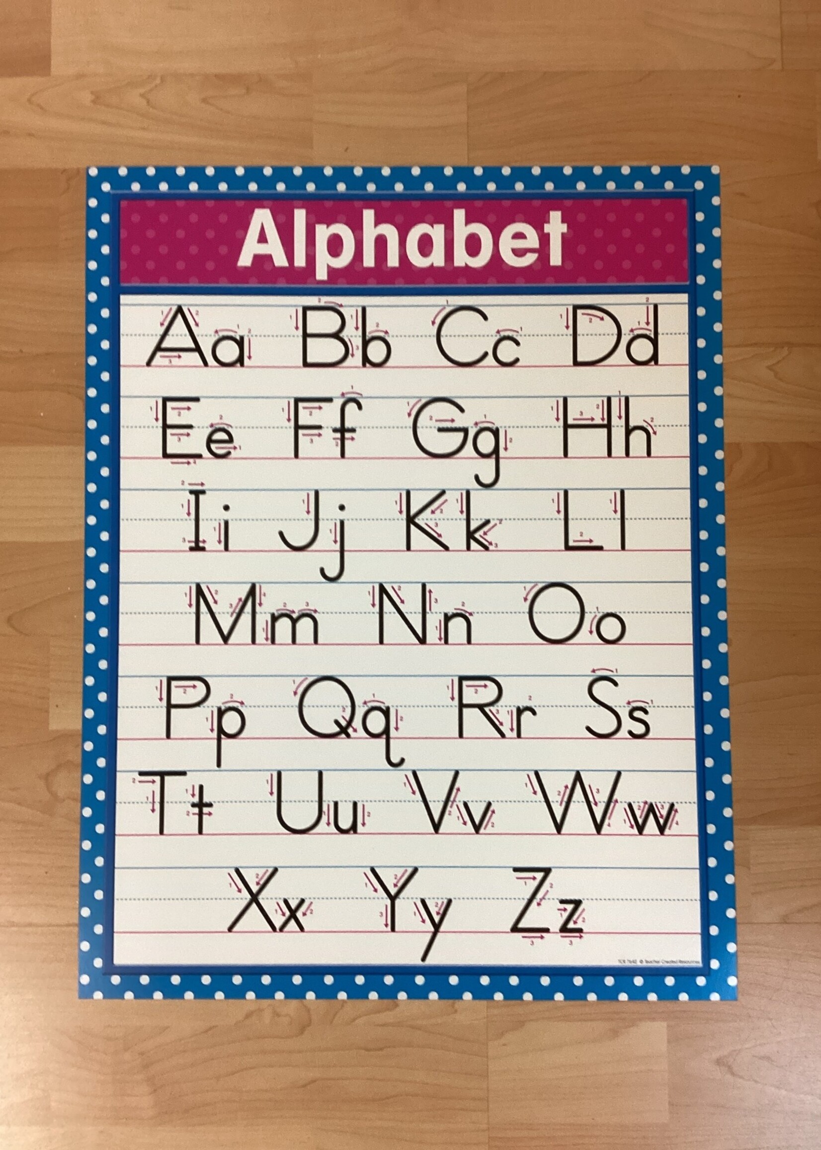 Traditional Print Alphabet Chart