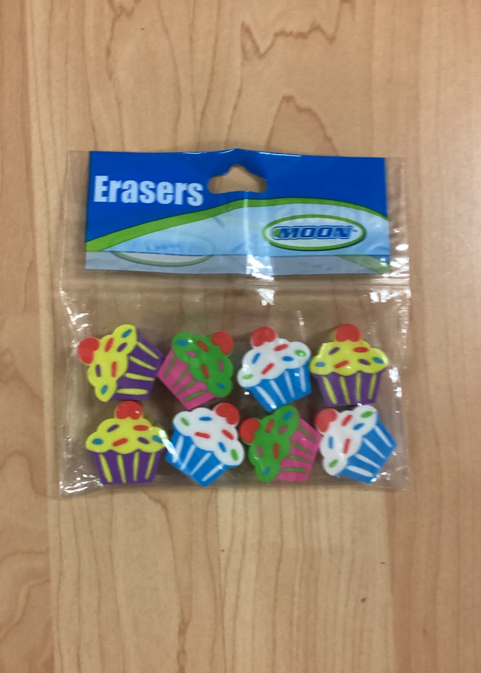 Cupcake Cap Erasers 8pc