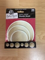 Schoolgirl Style Simply Safari Wooden Beads Cutouts 36pc