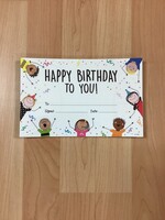 Stick Kids Happy Birthday To You  Award 30 pk