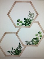 Schoolgirl Style Simply Boho Hexagon Cutouts 36pc