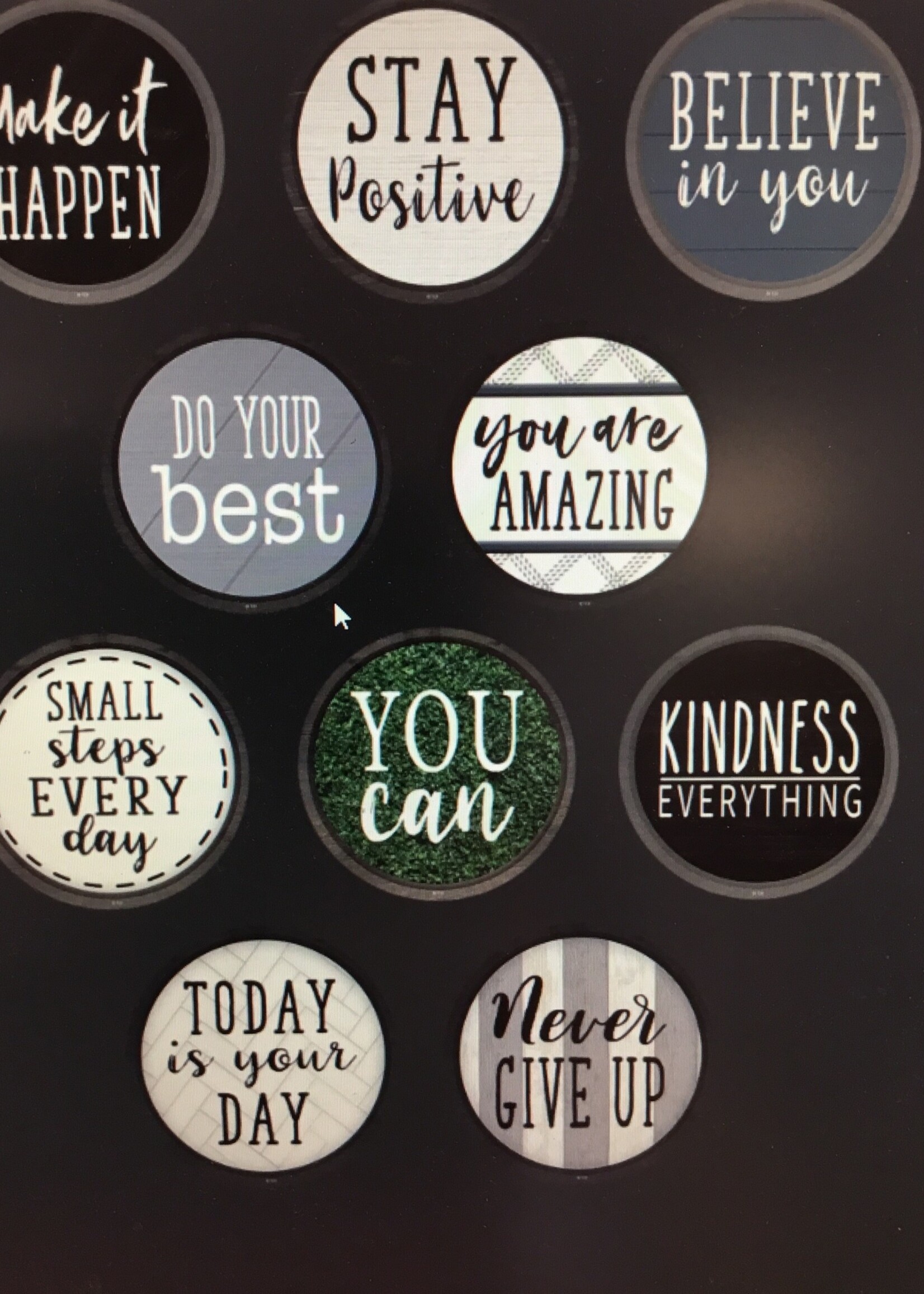 Modern Farmhouse Positive Sayings Cutouts 30pc