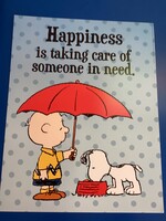 Peanuts-Happiness is Taking Care of Someone in Need Poster