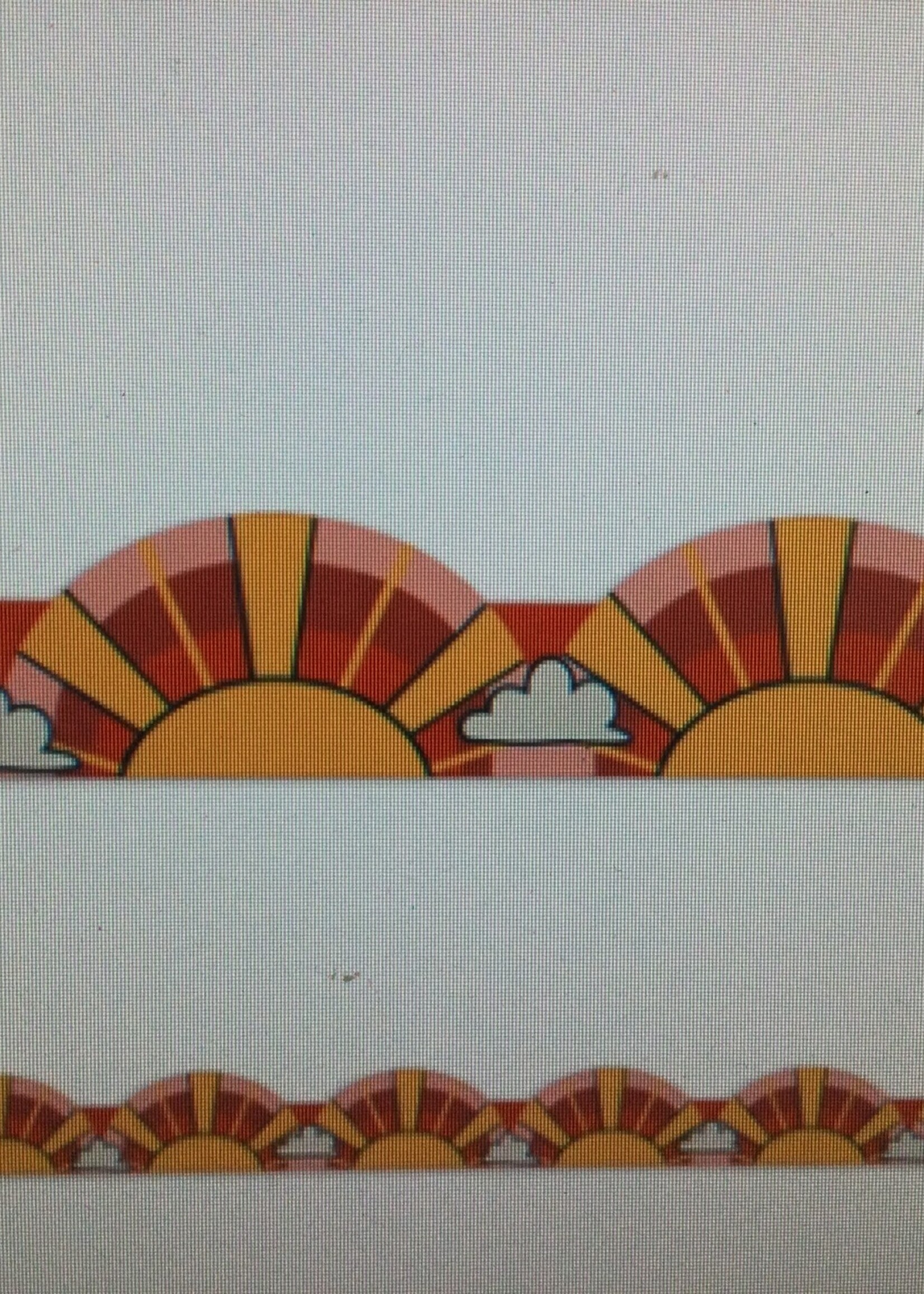 Adventurer Sunrise Deco Trim Border 37'