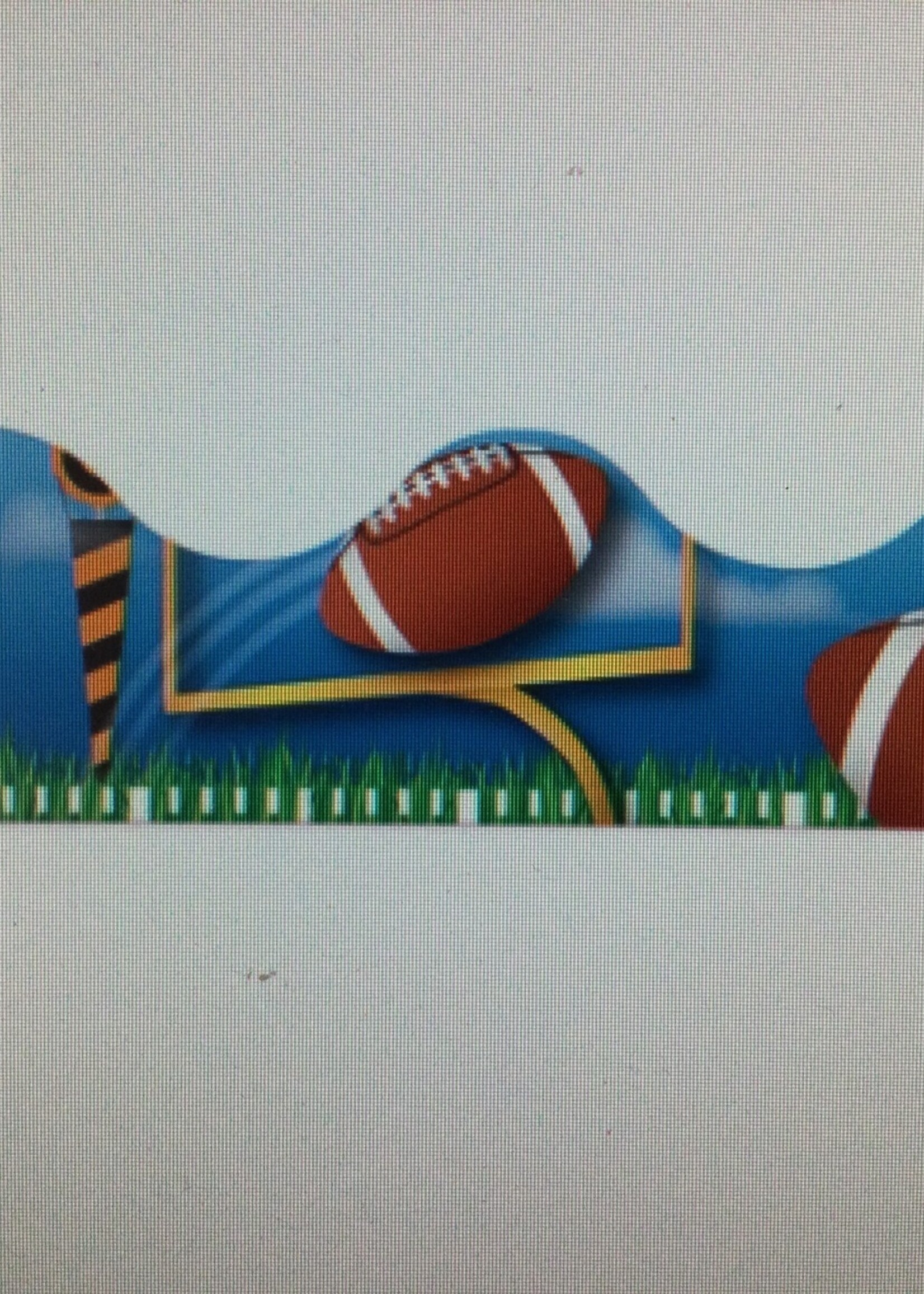 Football Scalloped Border