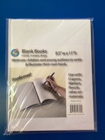 Blank Book -White  8.5"x11" 14 sheets
