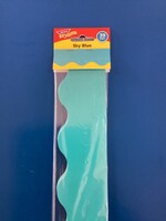Sky Blue Scalloped Border 39'