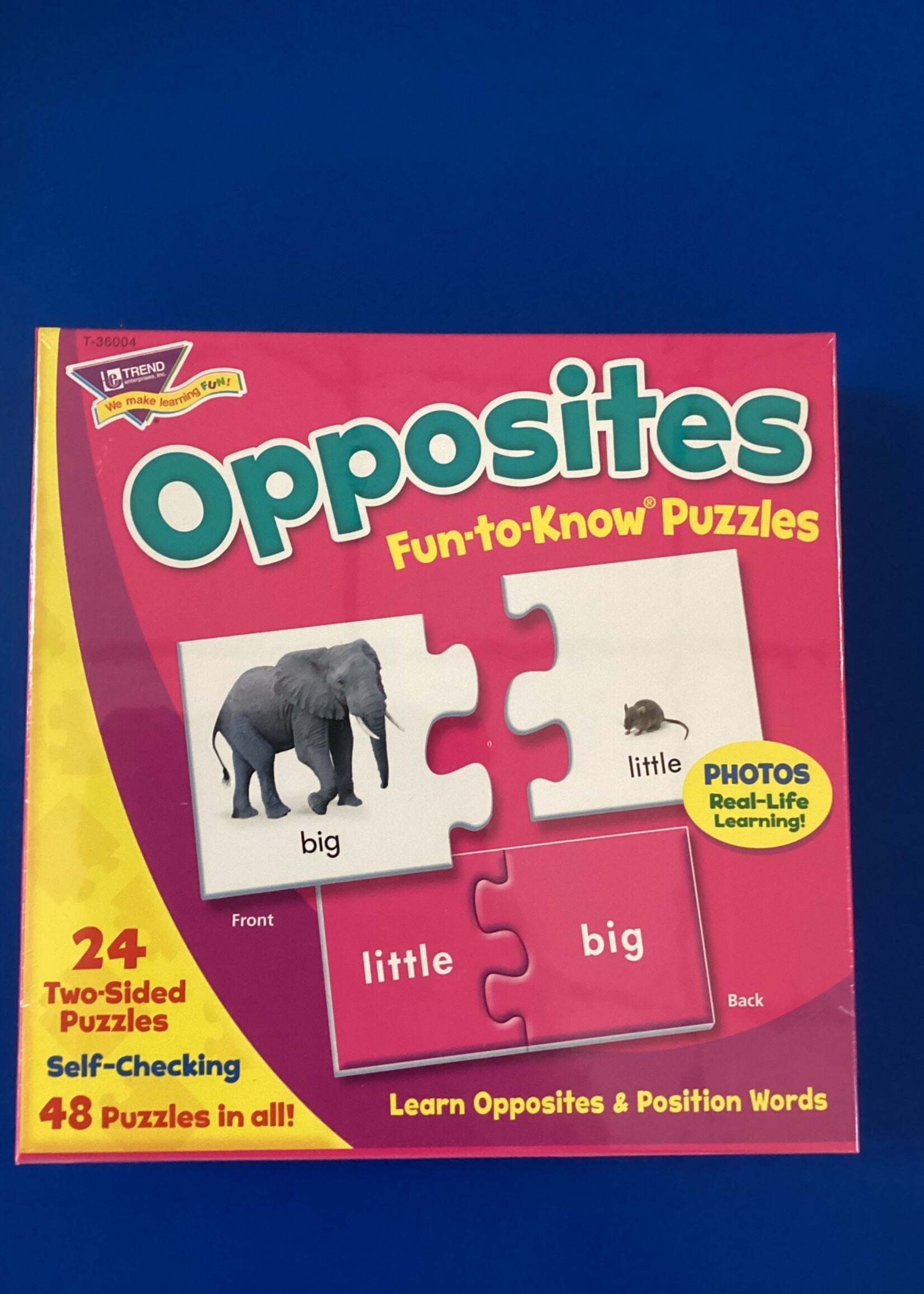 Opposites Puzzles 24 2-sided puzzles