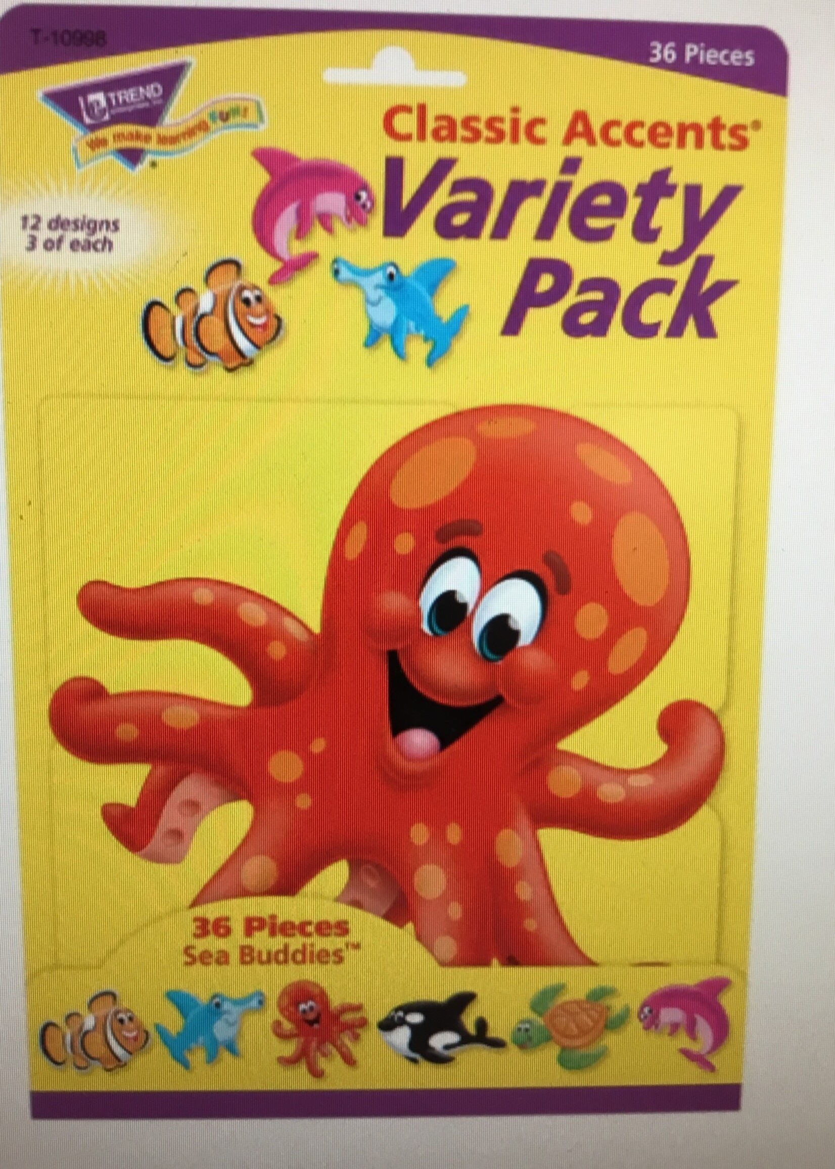 Sea Buddies Variety Cutouts 36pc